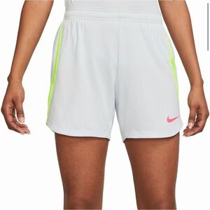 Nike Dri-Fit Strike Shorts Light Grey Volt Women's Size L